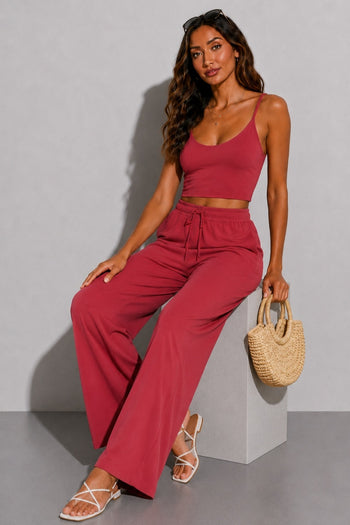 Cloud Lounge Pant - Soft Red
