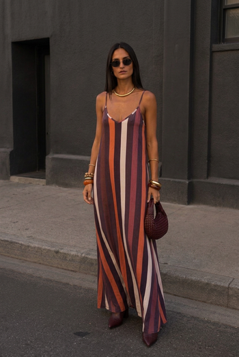 Goddess Gown V2 - Autumn Stripe