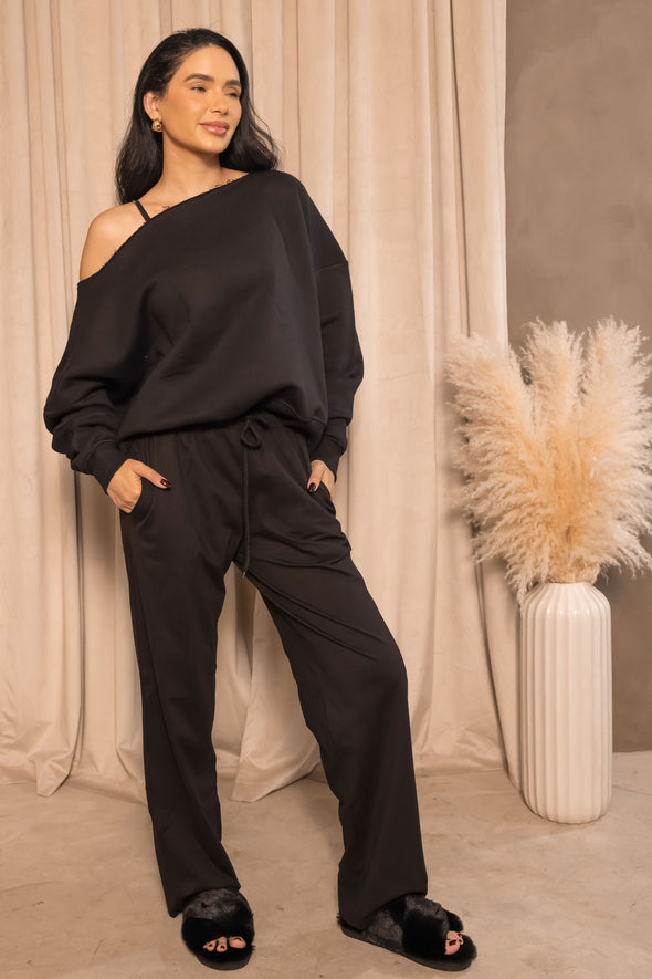 Slouchy Sweatshirt - Black