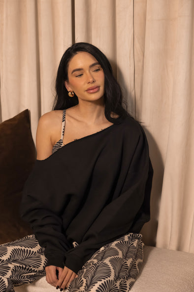 Slouchy Sweatshirt - Black