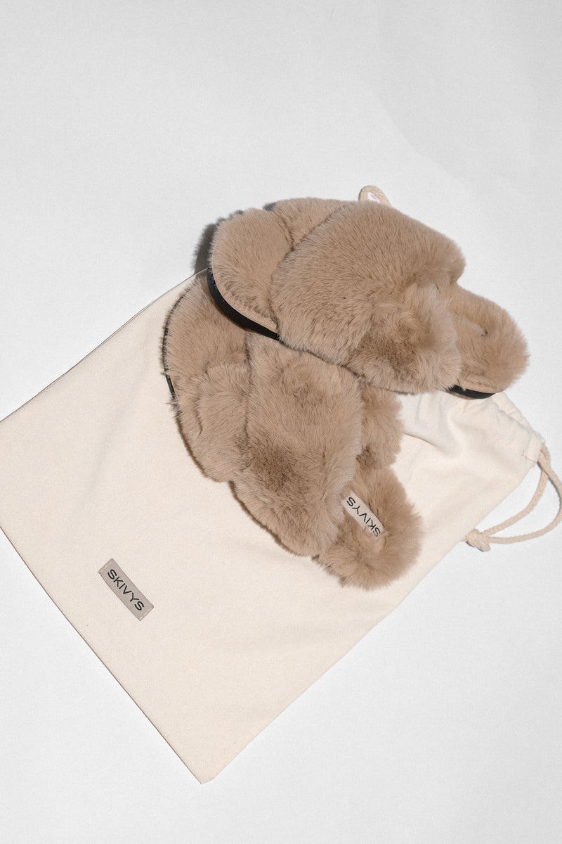 Fluffy Cloud Slipper - Champagne - Loungewear For Women - Skivys&