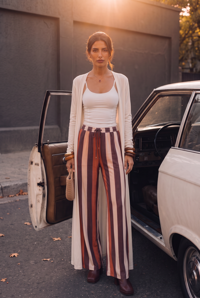 Cloud Lounge Pant - Autumn Stripe